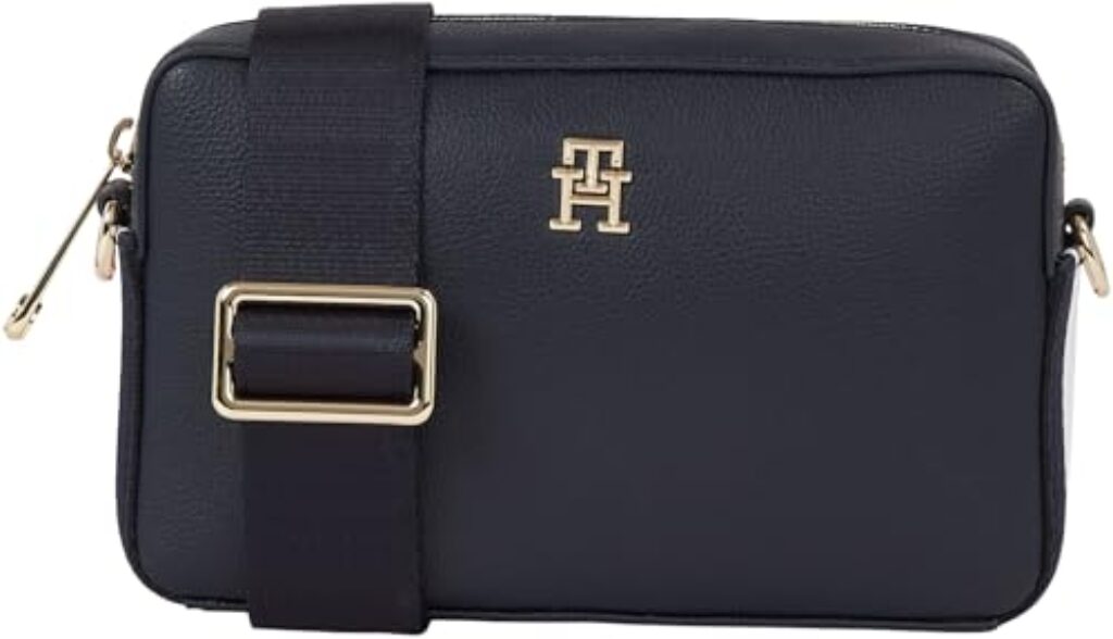 Tommy Hilfiger Damen Crossbody Bag Tasche Essential Camera Bag Corp Mittelgroß, Mehrfarbig (Space Blue), Onesize