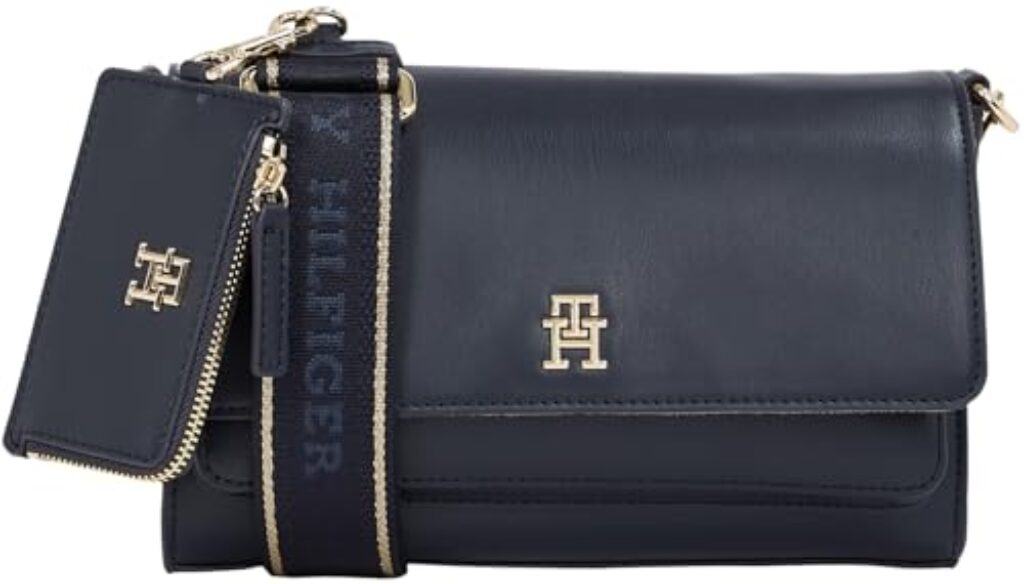 Tommy Hilfiger Damen Crossbody Bag Tasche Joy Crossover Breiter Tragegurt, Blau (Space Blue), Einheitsgröße