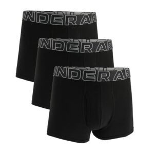 Under Armour Herren Boxershorts aus Performance-Baumwolle im 3er-Pack, 8 cm Beinlänge – atmungsaktiv, feuchtigkeitsableitend, weiches Tragegefühl, ganztägiger Komfort