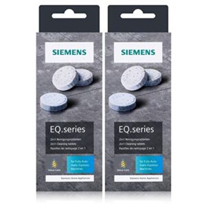 Vorteilspack besteht aus: 2x Siemens Reinigungstabletten TZ80001 für alle Siemens EQ Serie Kaffeevollautomaten