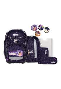 ergobag Pack Set ergonomischer Schulranzen Flexibel 6-teilig Set 1. Klasse Grundschule für Mädchen und Jungen