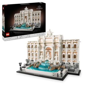 LEGO Architecture Trevi-Brunnen - Modell eines Wahrzeichens von Rom mit Minifiguren Skulpturen - Sammlerstück für das Büro und Wohnzimmer - Geschenk für Erwachsene und Architekturliebhaber 21062