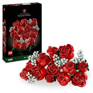 LEGO Botanicals Rosenstrauß - Kunstblumen als Zimmer-Deko - Botanik Kollektion Set für Erwachsene - Geschenk für Partner, Freundin oder Freund - Künstliche Pflanzen 10328