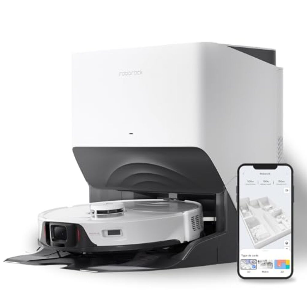 roborock S8 Pro Ultra Saugroboter mit Wischfunktion Absaugstation, All-in-One-Dock, 3D-Hindernisumgehung, 6000Pa (Generalüberholt)