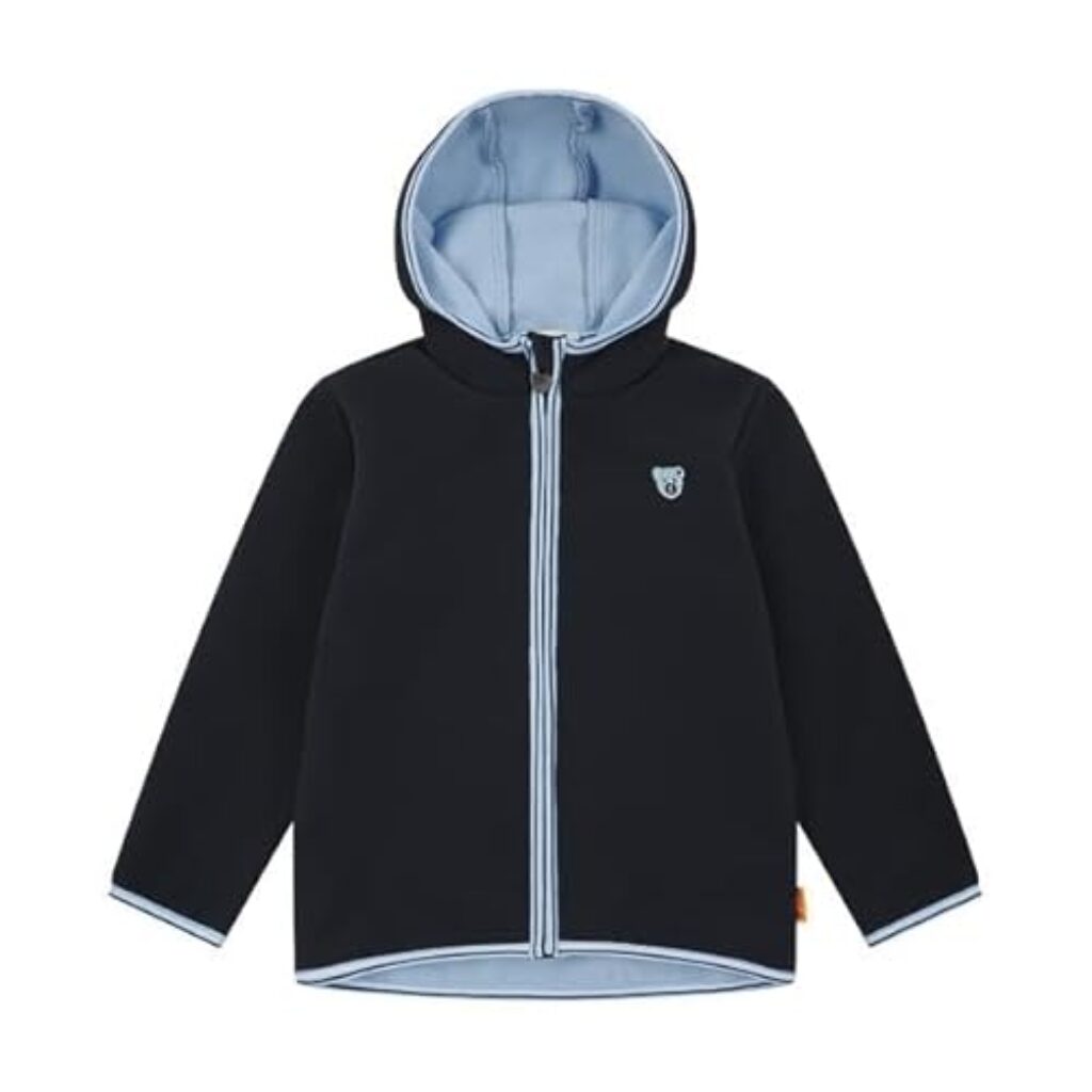 Steiff Softshelljacke EU Größe 110 steiff navy, Outdoor Jacke, Übergangsjacke, Kinderjacke wasserabweisend und atmungsaktiv, waschmaschinenfest