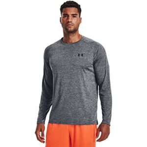 Under Armour Herren Tech-Langarm-T-Shirt, Pitch Gray/Black, M