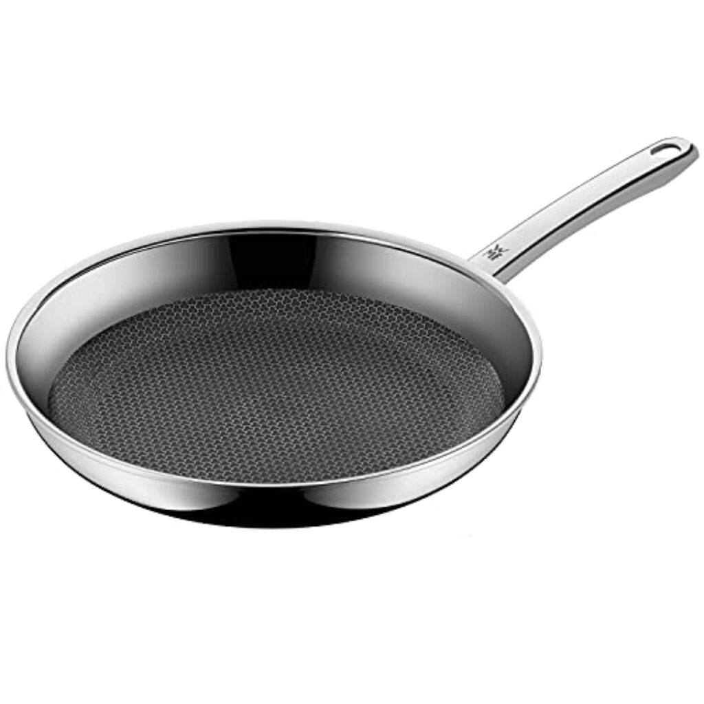 WMF Profi Resist Bratpfanne Induktion 28 cm, Mehrschichtmaterial beschichtet, Pfanne Wabenstruktur, Edelstahlgriff, backofenfest
