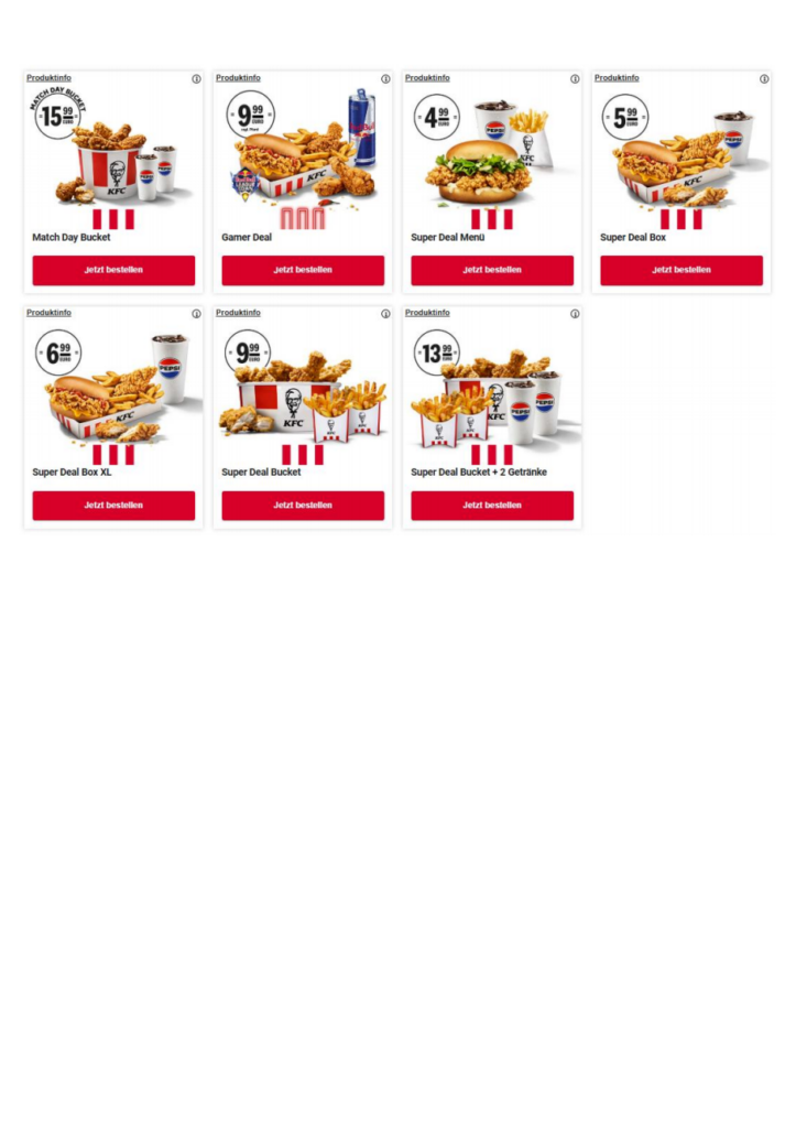 Aktuelle KFC Gutscheine & Angebote 02/2026