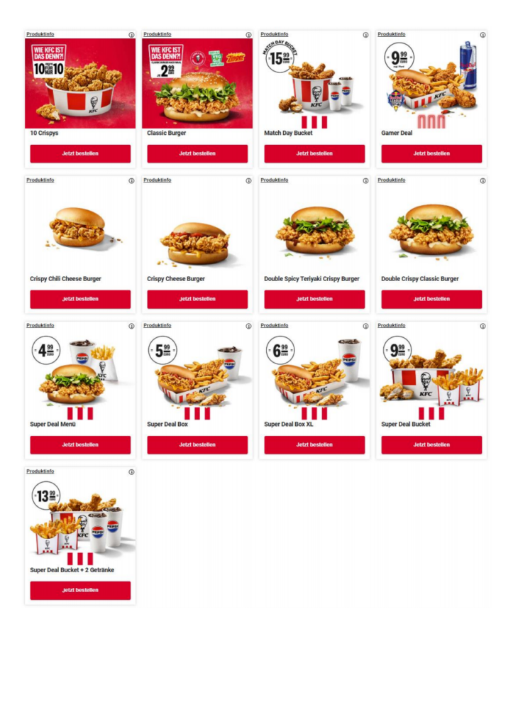 Aktuelle KFC Gutscheine & Angebote 04/2026