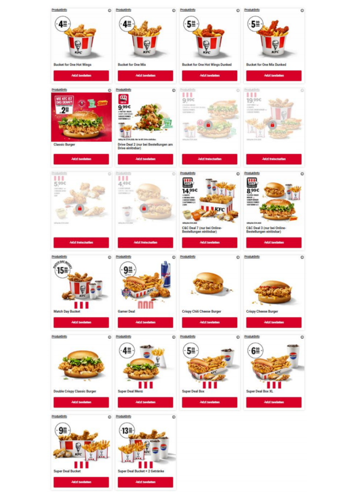 Aktuelle KFC Gutscheine & Angebote 04/2026 2