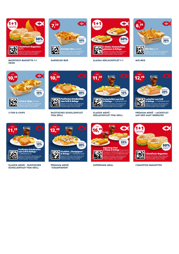 Aktuelle Nordsee Coupons & Gutscheine 05/2026