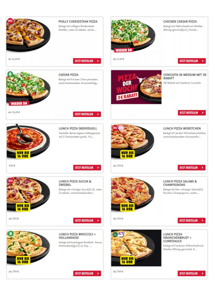 Domino’s Gutscheine 06/2026