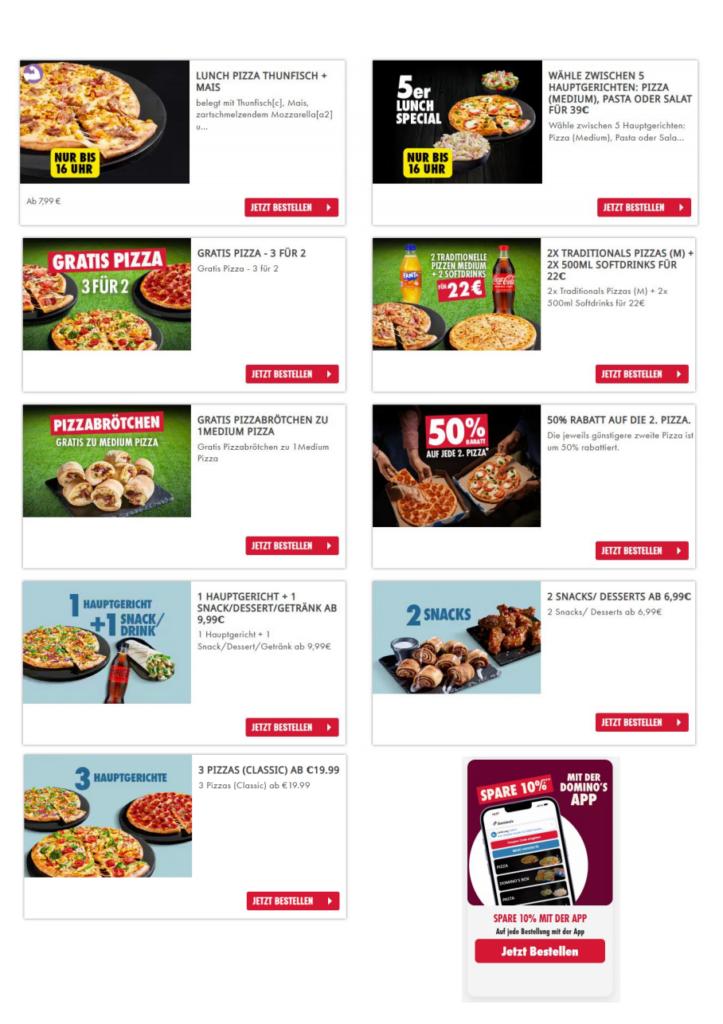 Domino’s Coupons 07/2026