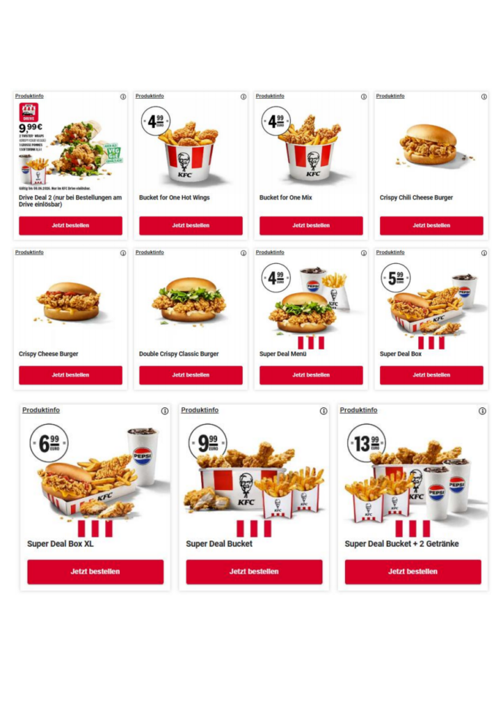 Aktuelle KFC Coupons 06/2026 2
