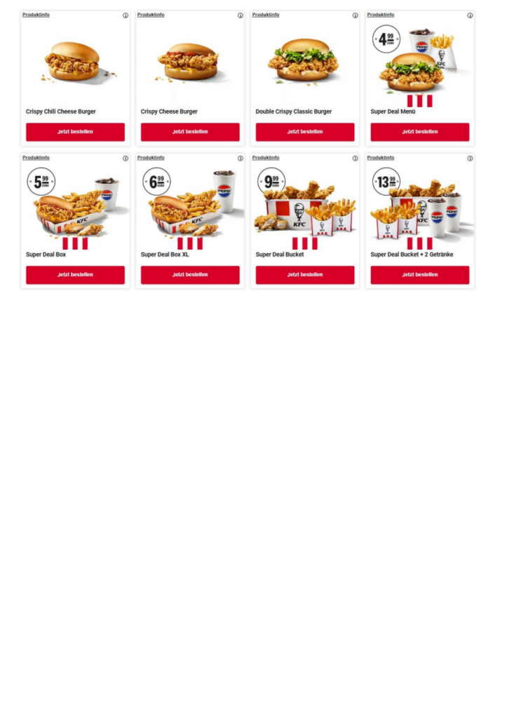 Aktuelle KFC Coupons 07/2026 2