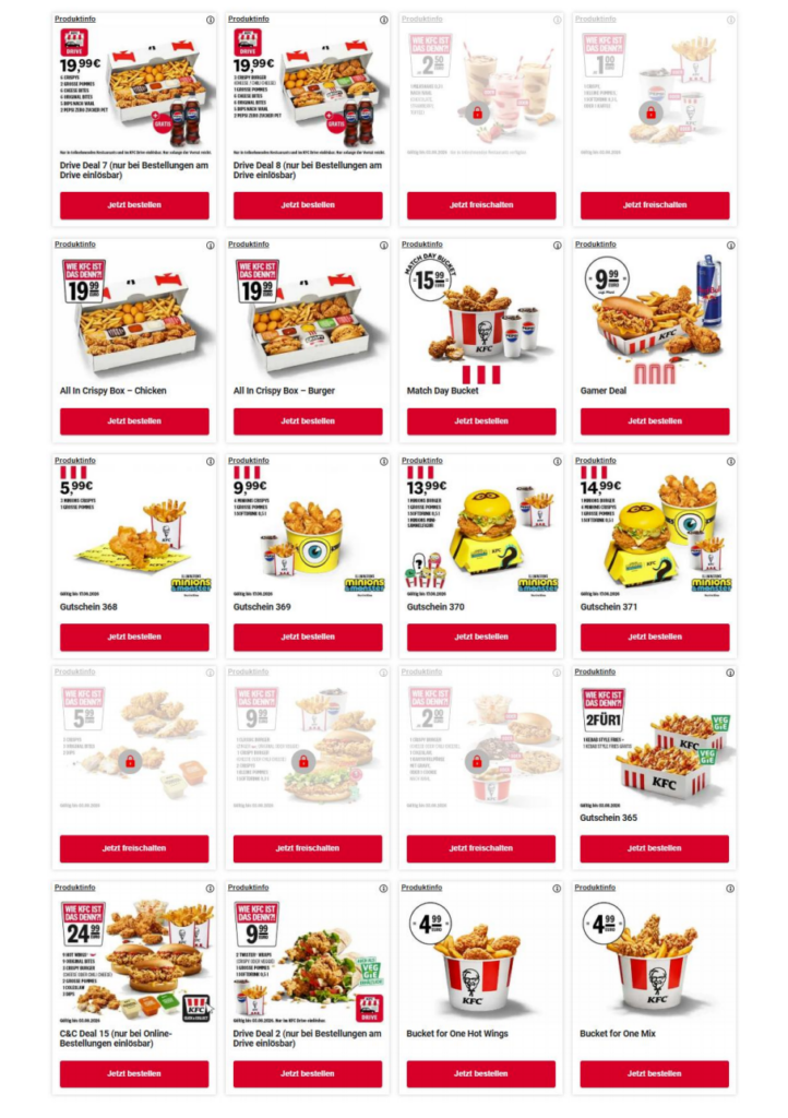 Aktuelle KFC Gutscheine & Angebote 07/2026 2