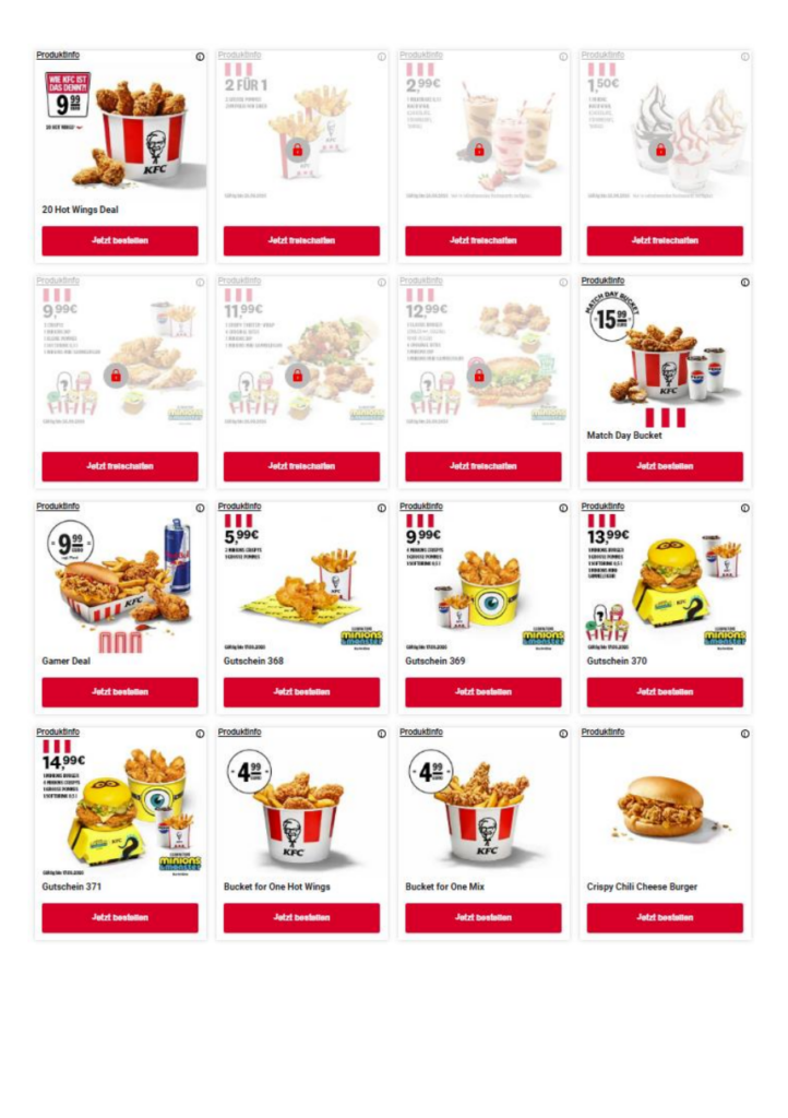 Aktuelle KFC Gutscheine & Angebote 08/2026 2