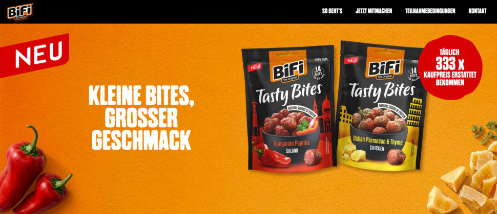 BiFi Tasty Bites gratis testen