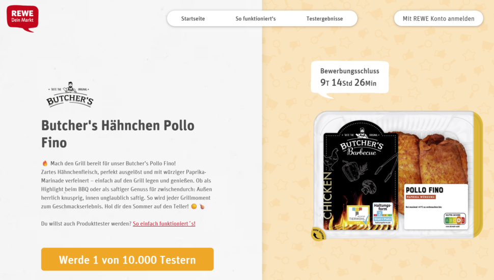 Butcher's Hähnchen Pollo Fino gratis testen