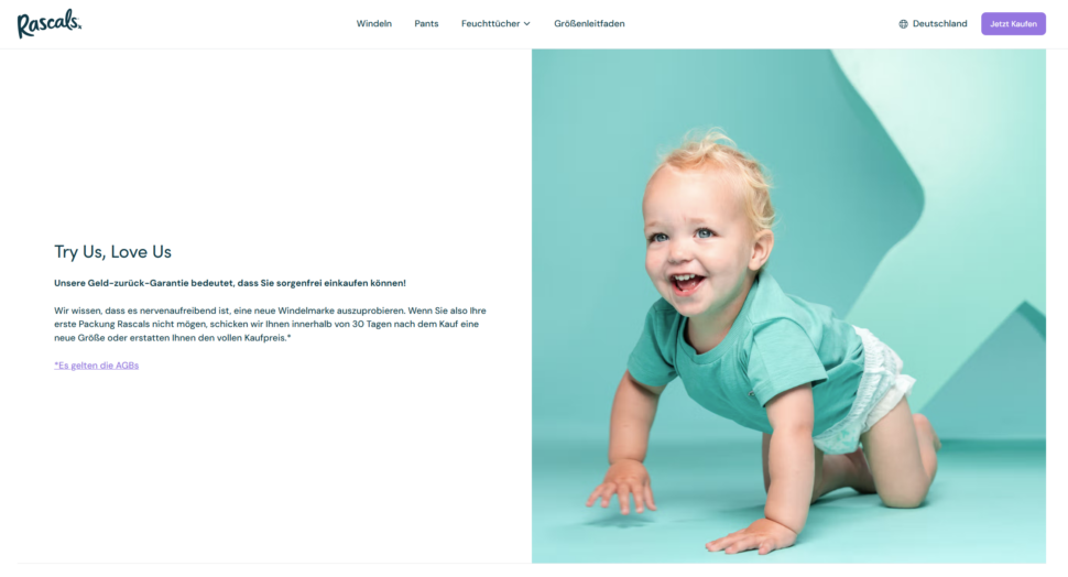 Rascals Windeln gratis testen