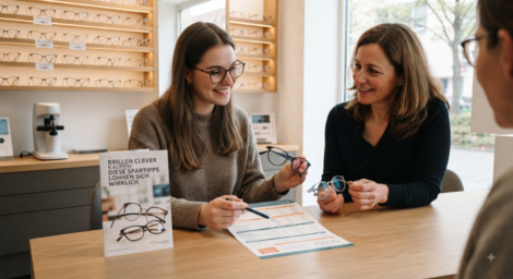 Foto: Beim Kauf einer Brille gibt es einige Möglichkeiten Geld zu sparen. KI-generiert mit Google Gemini