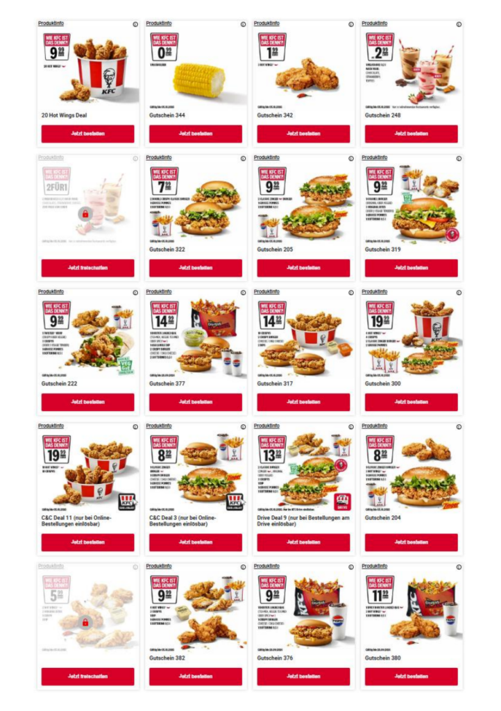 Aktuelle KFC Gutscheine & Angebote 09/2026