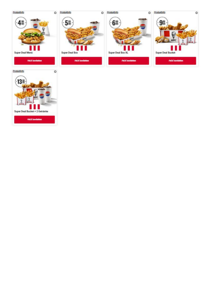Aktuelle KFC Gutscheine & Coupons 09/2026