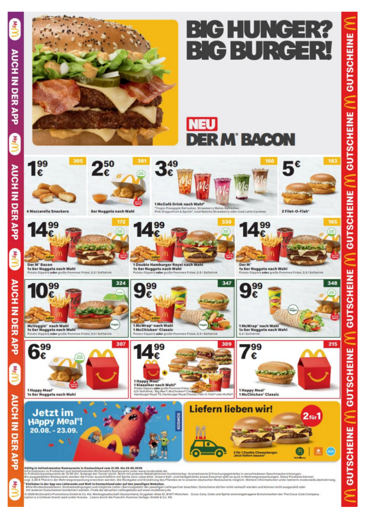 McDonald's Coupons 09/2026
