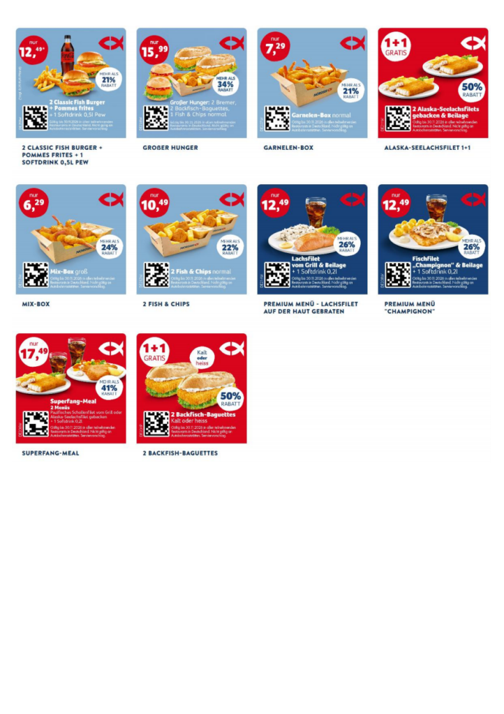 Aktuelle Nordsee Coupons & Gutscheine 09/2026