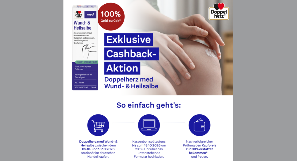 Doppelherz med Wund- und Heilsalbe gratis testen