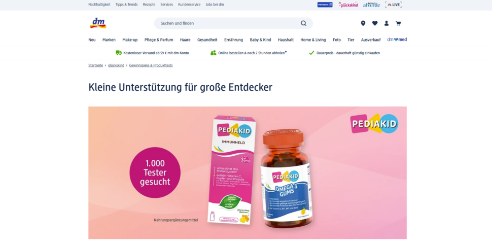 PEDIAKID Immunheld & PEDIAKID Omega 3 Gums gratis testen